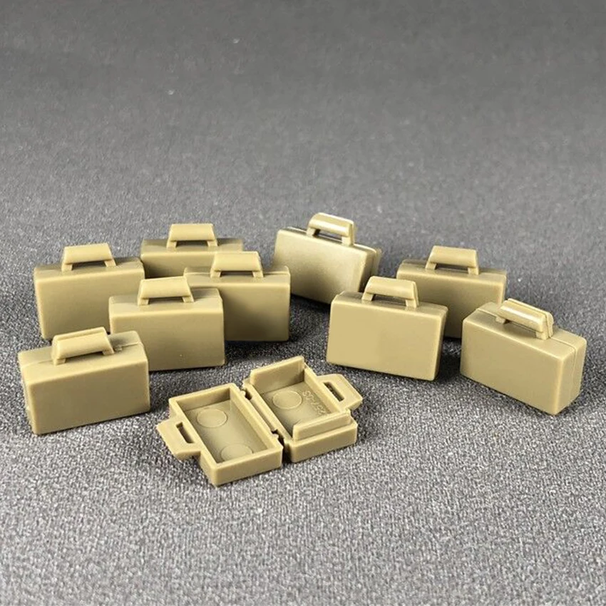 10Pcsset Box Block Legoingly Figures Briefcase Suitcase Handbag Building Blocks MOC Accessories DIY Kids Toys Bricks Gifts (4)