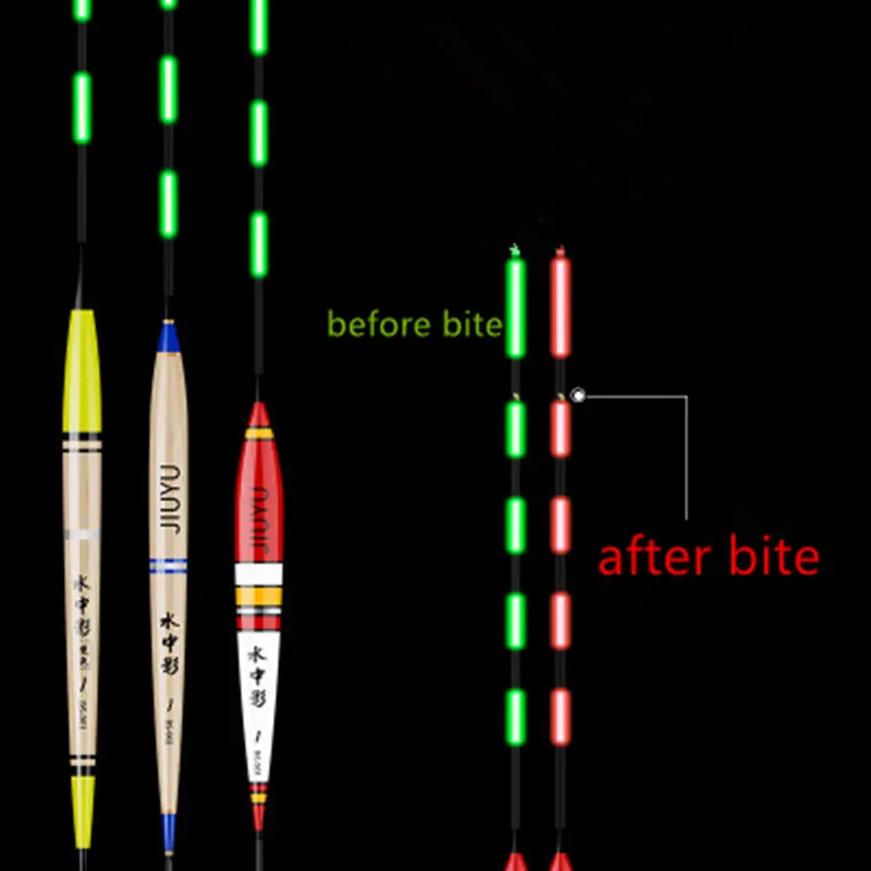 

Smart Fishing Float Bite Alarm Fish Bait Led Light Color Change Automatic Night Electronic Changing Luminous Buoy New Dropship