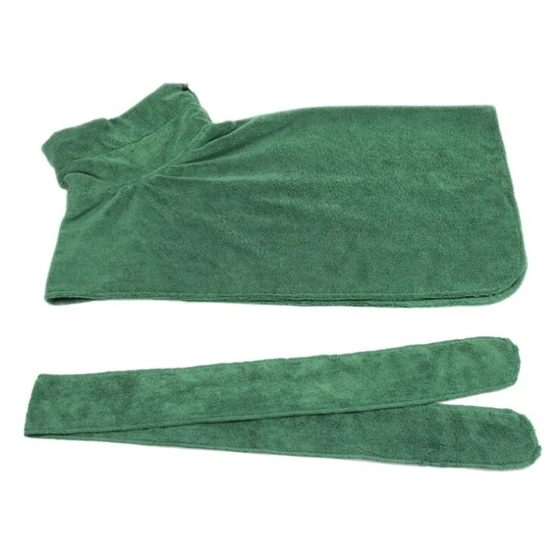 Полотенце для собак, супер впитывающий банный халат для собак из микрофибры, банное полотенце s, быстросохнущее банное полотенце для кошек, для маленьких и средних собак - Цвет: green