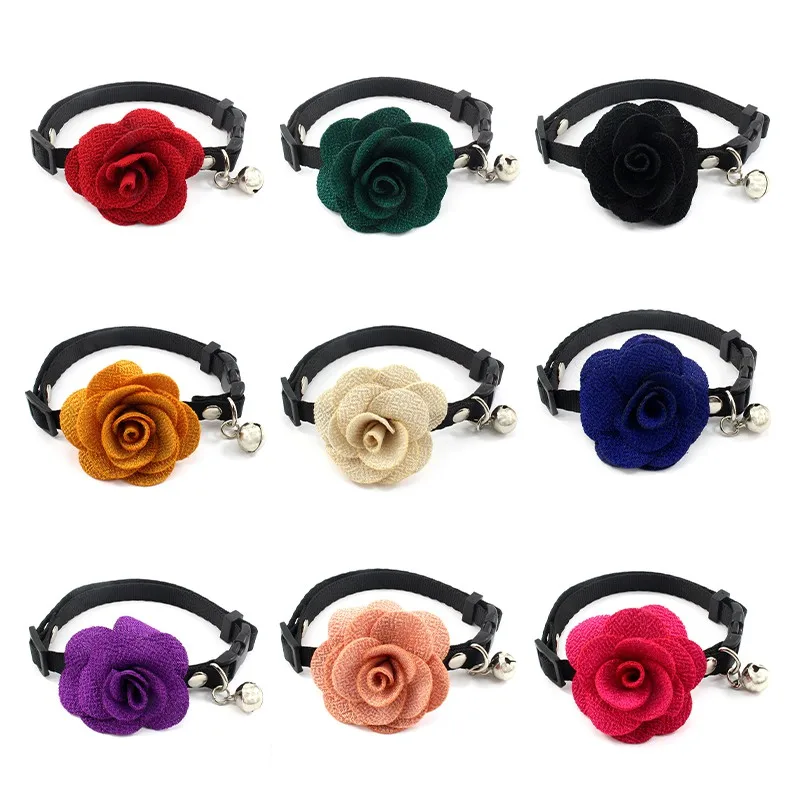 Нейлоновый ошейник для домашних животных на День святого Валентина с розовым