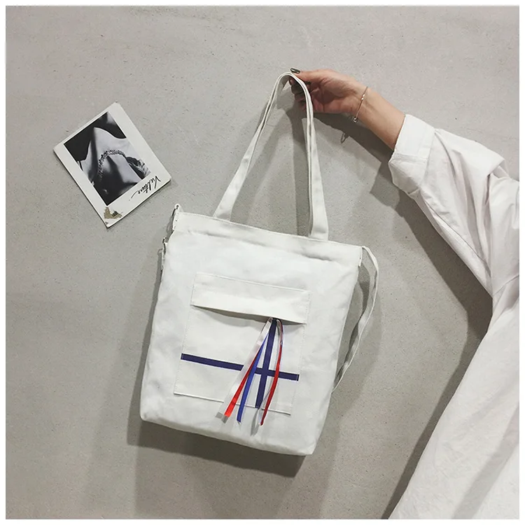 Micro for Canvas Handbag Bag Women's New Style Korean-style Versatile Over-the-shoulder Bag Students Harajuku College Style
