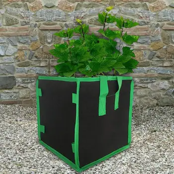 

Strawberry Seeding Grow Bag Non-Woven Fabrics Vegetable Seeds Flower Pot Hanging Garden Plant Pots Balcony Decorations D25