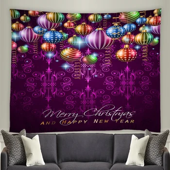 

New Year Merry Christmas Tapestry Wall Hanging Christmas Gift Santa Claus Christmas Tapestry 3d Decoration 200x150 Tapestries