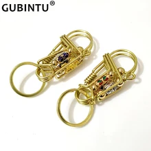 Новые мужские высококачественные металлические латунные ключи чехол креативное мифическое дикое животное держатель для ключей Органайзер сумка персонализированные подарки на день рождения