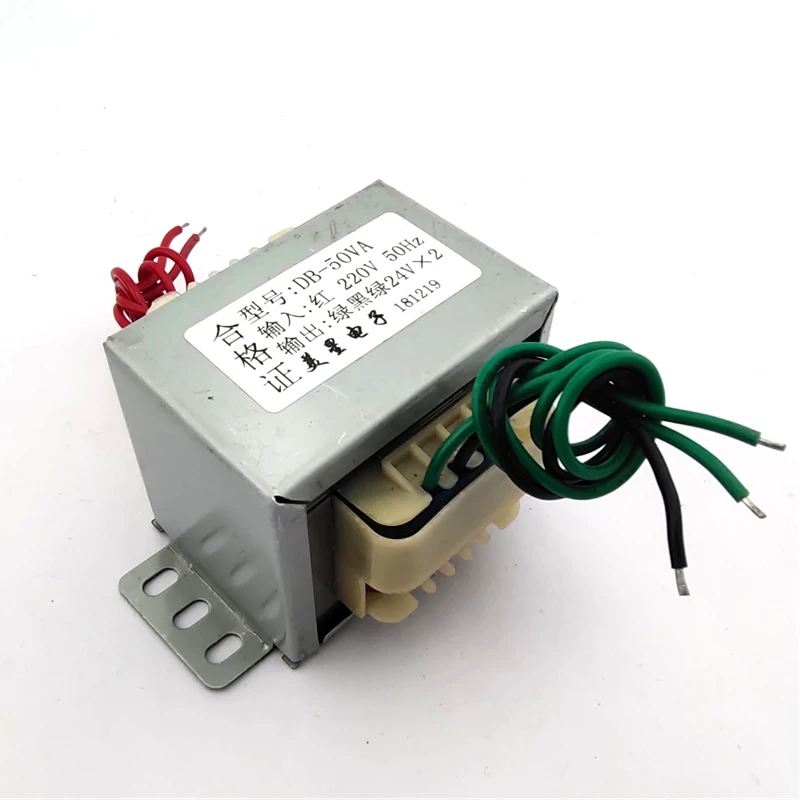 EI66 силовой трансформатор 50W 220V двойной 24V 1A 24V* 2 24V-0-24V можно использовать как одиночный 48V