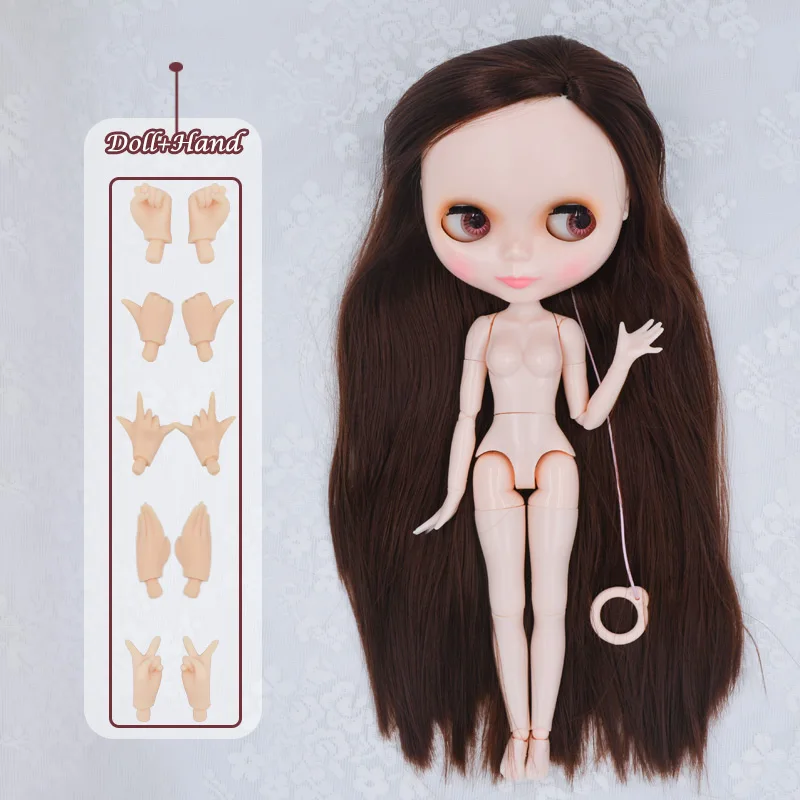 Neo Blyth кукла NBL на заказ блестящее лицо, 1/6 BJD шарнирная кукла Ob24 кукла Blyth для девочки, игрушки для детей NBL 04 - Цвет: HNBL17