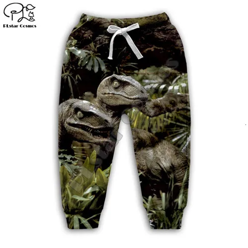 kids pants Детская одежда для маленьких девочек, мальчик, сын, принт динозавра Юрского периода, 3D толстовки с капюшоном, толстовка на молнии, футболка, пуловер для малышей, штаны K11 - Цвет: kids pants