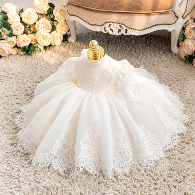 Vestito da battesimo per bambina in pizzo costumi natalizi abiti da  principessa abito da ballo di compleanno di 1 anno abiti da festa per  bambini per ragazze - AliExpress