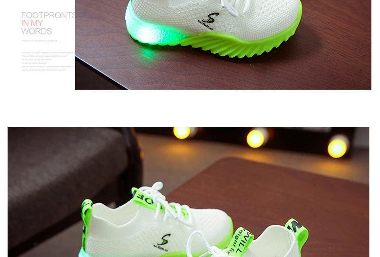 Светящиеся кроссовки для мальчиков; Новинка года; детская светящаяся обувь для мальчиков; обувь для бега; Светящиеся кроссовки для маленьких детей; обувь с подсветкой