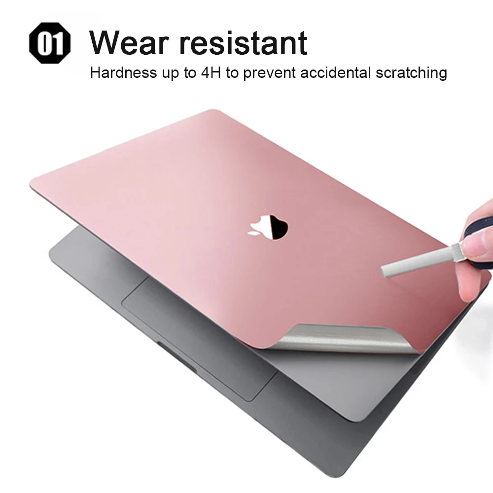 Чехол для ноутбука Apple MacBook Pro 16 дюймов, чехол для ноутбука 4 в 1, защитный чехол для всего тела, наклейки, защитная оболочка - Цвет: Rose Gold