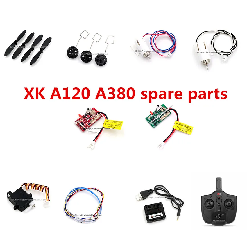 Wltoys XK A120 A380 RC Airplaner запасные части Лопасти пропеллера шасси двигателя приемник