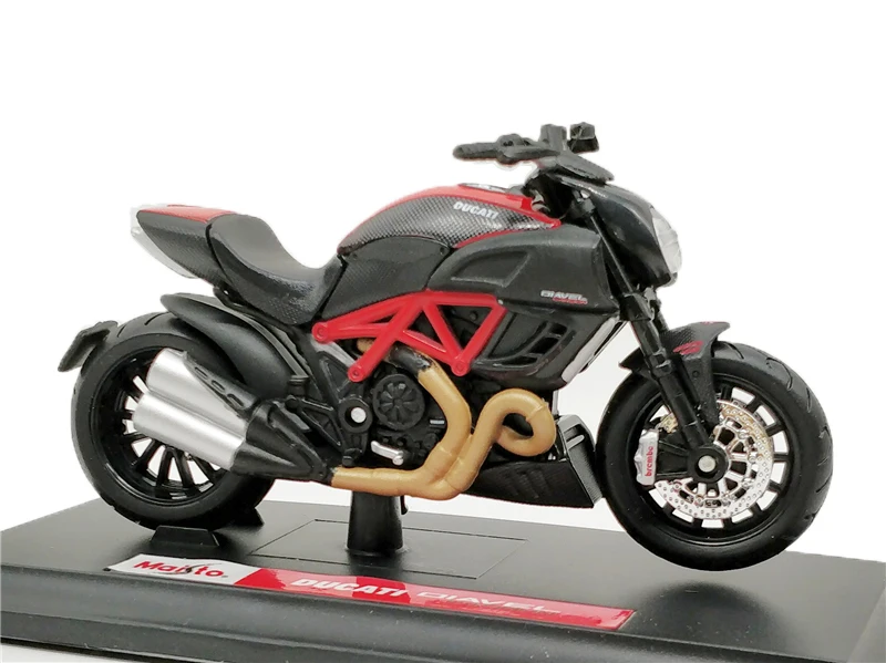 Maisto 1:18 Ducati 1199 Hypermotard 1098S скремблер supersport s 848 Monster 1200S Deacast мотоцикл уличный велосипед - Цвет: Diavel Carbon