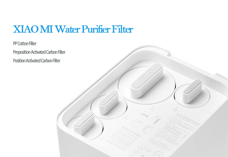 Original Xiao Mi Water Purifier Filter Replacement PP Cotton Activated Carbon Drinking Water Filter 