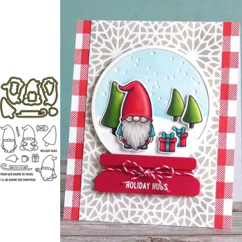 

Santa Claus Clear Stamps & Metal Cutting Dies for Scrapbooking and Card Making Paper Craft 2019 New die cuts