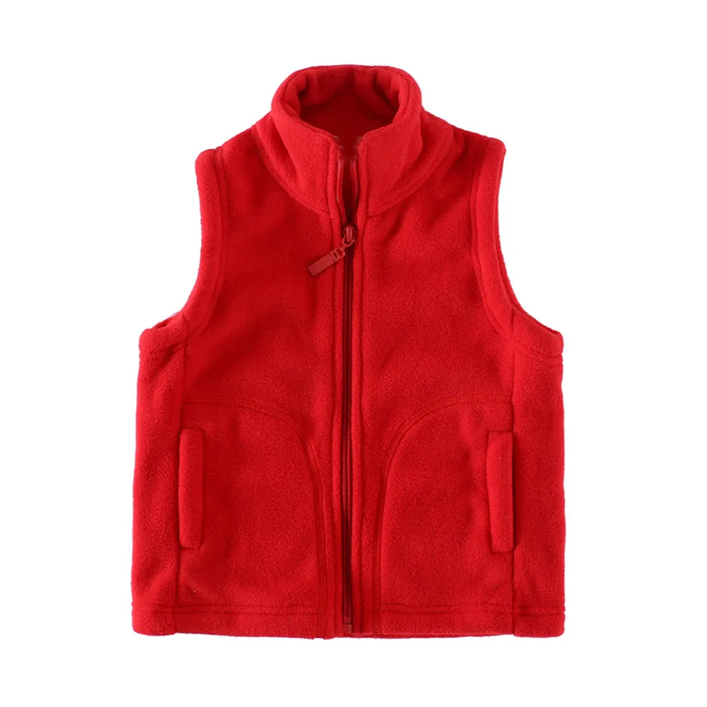 Пальто для малышей Девочки, дети, девочки, мальчики, Детские Зимние теплые пальто для маленьких девочек зимний пуховый жилет плотная верхняя одежда на молнии с капюшоном# C - Цвет: Красный