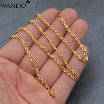

WANDO Gold Color Popcorn Chains Necklaces for Women Girls Ethnic Jewelry Trendy Gifts Wholesale Gifts N21