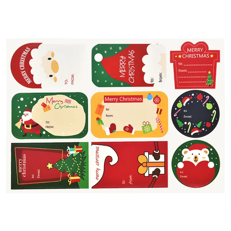 New Arrival 96pcs Merry Christmas Gifts Tags Stickers - Temu