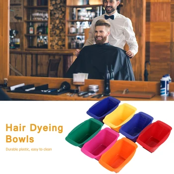

7pcs/set Hair Dyeing Bowl Salon Hair Coloring Dye Mixer Tint Bowls Styling Tools Hairstyle Salon DIY Hair Styling Tool