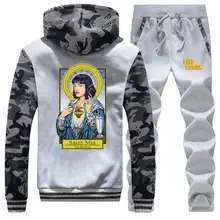 ##Special Price Hot Sale 2019 Winter Hoodie Mens Pulp Flctlon Vintage Print Coat Thick Fashion Warm Jackets Suit Sportswear+Pants 2 Piece Set ##Special Price Hot Sale 2019 Winter Hoodie Mens Pulp Flctlon Vintage Print Coat Thick Fashion Warm Jackets Suit Sportswear+Pants 2 Piece Set