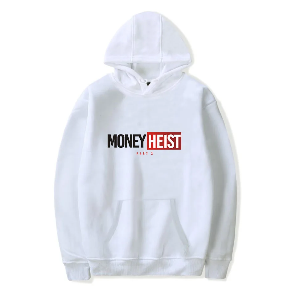

La Casa De Papel Hoodie TV Series Money Heist Harajuku Sweatshirt Streetwear Hip Hop Hooded Jacket Men House of Paper Cosplay