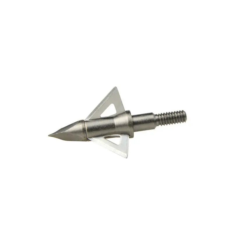 Hunting Broadhead Stainless Steel Shooting Arrowhead 125Gr/100Gr 3 Blades Archery Arrow Head