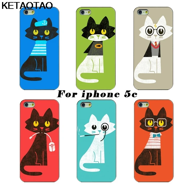 KETAOTAO из-за кошек чехол для телефона s для iPhone 4S 5C 5S 6S 7 8 SE 5Plus XR XS Max Чехол Мягкий ТПУ резиновый силиконовый