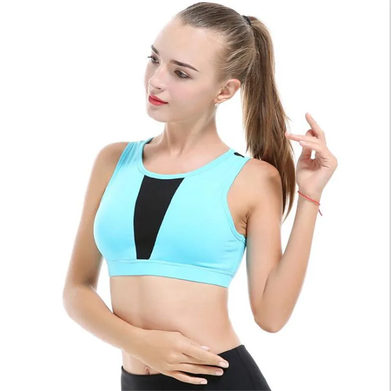 

Seamless Sports Bra For Women Gym Sports Sexy Mesh Stitching Yoga Bra Fitness Brassiere Female Sports Underwear Women