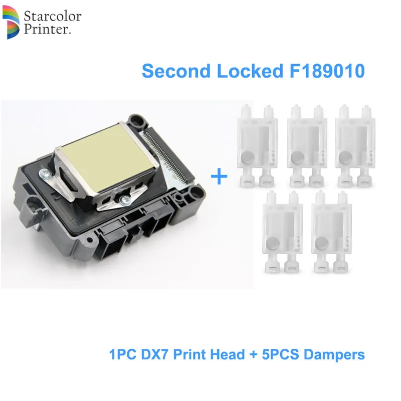 New F189010 Second Locked Printhead DX7 Solvent Based UV Print Head For Epson Stylus Pro B300 B310 B500 B510 B308 B508 B318 B518 |