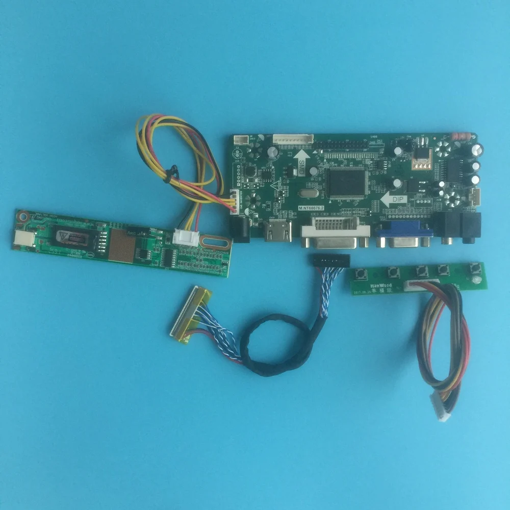 Комплект для LP141WX3-TLN2 панель дисплея VGA контроллер сигнала плата DVI HDMI драйвер экрана 1280X800 30pin 14," 1 лампы LVDS