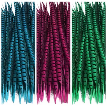 

10Pcs/Lot Lady Amherst Pheasant Feathers for Crafts 12-14" 30-35cm Natural Pheasant Feathers for Decoration Carnival Accessories