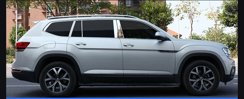 Lsrtw2017 для Volkswagen Atlas Teramont Vw окна автомобиля хромированная отделка салонные аксессуары