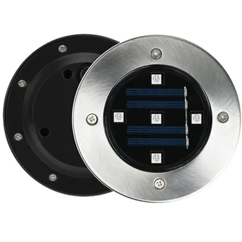 

Solar Powered Stainless 5 LED Ground Buried Light Waterproof for Outdoor Garden Pa th Decor led Under Buried Stair Night Lights