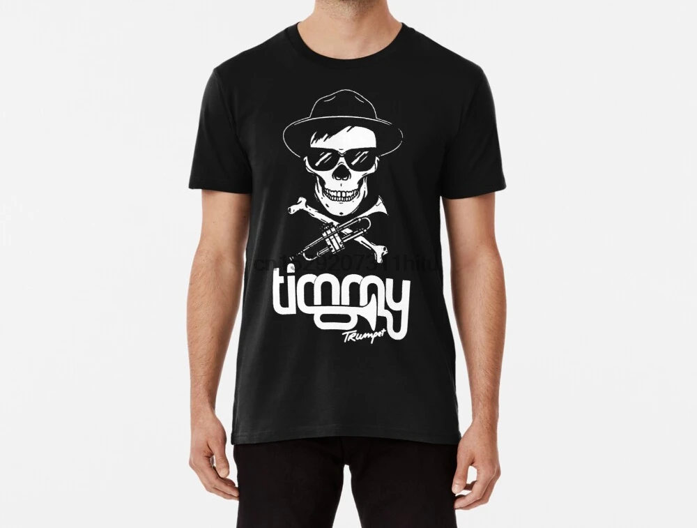 Мужская забавная футболка Тимми труба Череп Dj tshirs женская | одежда