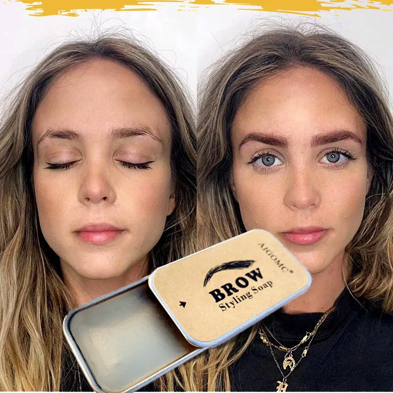 3D Feathery Brows макияж гель мыло брови комплект длительный бровей установка гель Водонепроницаемый бровей помада-ТИНТ косметика