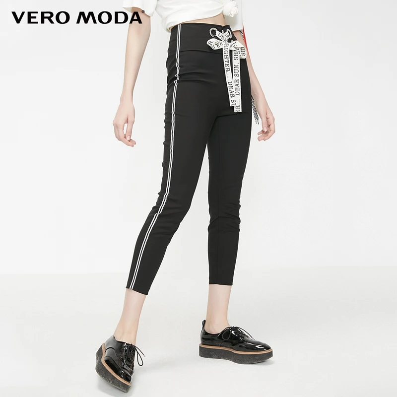 Vero Moda брюки в полоску со шнуровкой на талии | 319150521