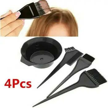 

6Pcs Hair Dye Colouring Brush Comb Hairdressing Color Mixing Bowl Ear Cover Kit Tint Coloring Dye Bowl Brush Comb