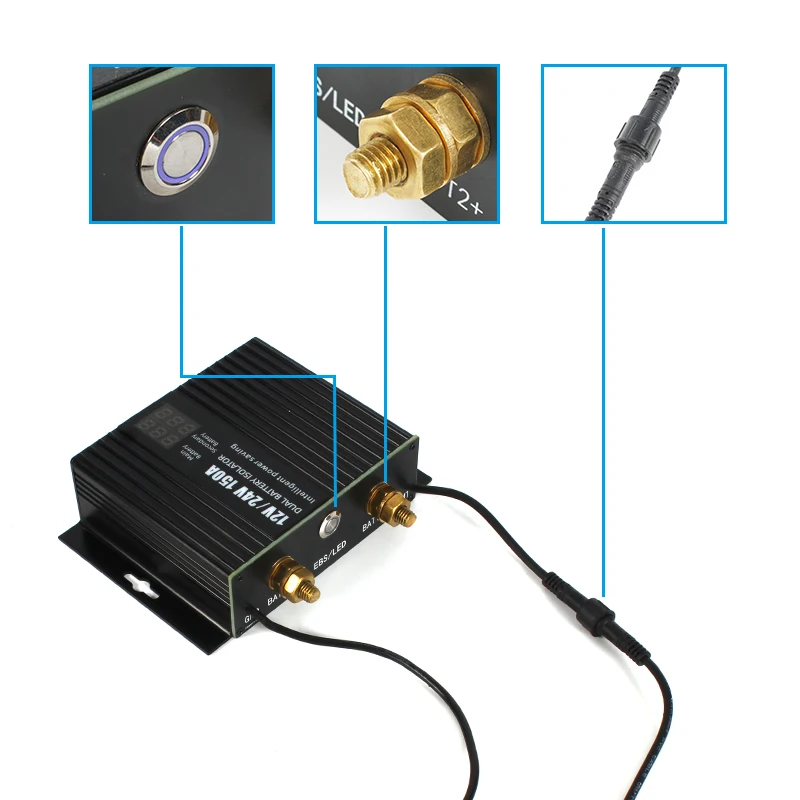 TYTXRV 150A Intelligent Multiple Dual Battery Isolator Battery Combiner Caravan Accessories Camper Motorhome SUV