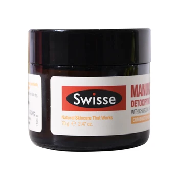

DETOXIFYING FACIAL MASK WICHARCOAL&KAOLIN CLAY COMBINATION SKIN Honey Cleansing Mask Mud Film 70ML
