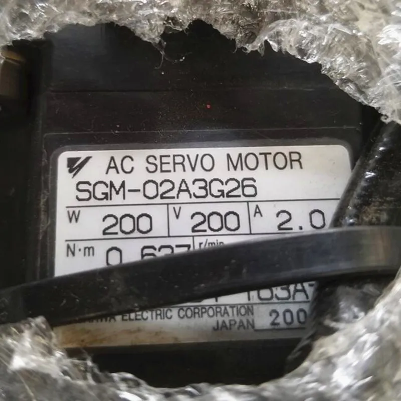 Использованный протестированный рабочий серводвигатель переменного тока SGM-02A3G26