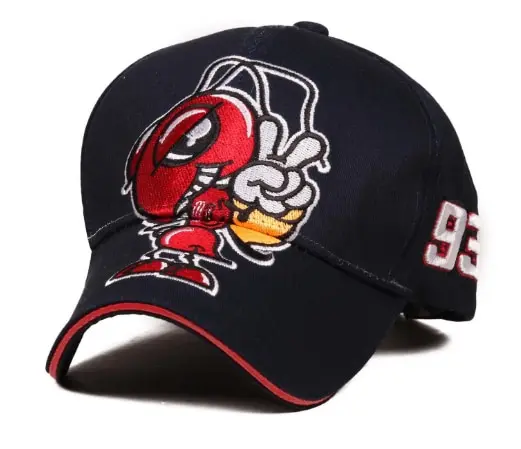 

Hot Sell Cosplay Cartoon Big Ant Embroidery Marc Marquez Motorcycle Hat Sports Baseball Cap Men and Women Fashion Caps