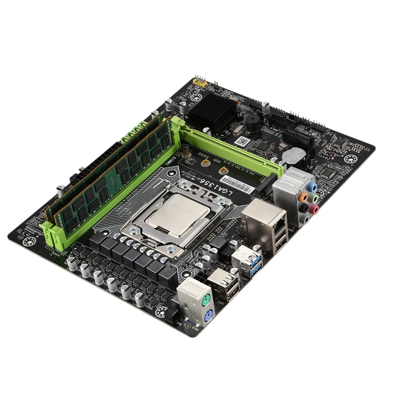X79A материнская плата с LGA 1356 E5 2420 C2 2X8GB = 16 Гб 1600 МГц DDR3 память ECC Reg