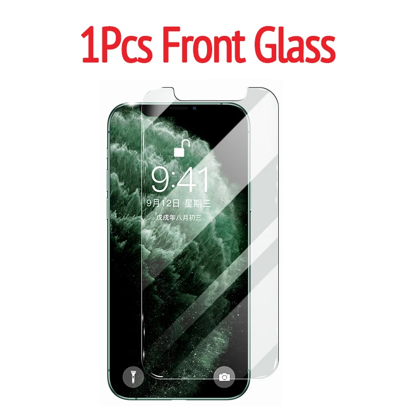 Передняя+ Задняя стеклянная пленка для iPhone 11 Pro Max 11 полноэкранный фильм из закаленного стекла для iPhone XS Max XR 11 Pro glass - Цвет: Only Front Film