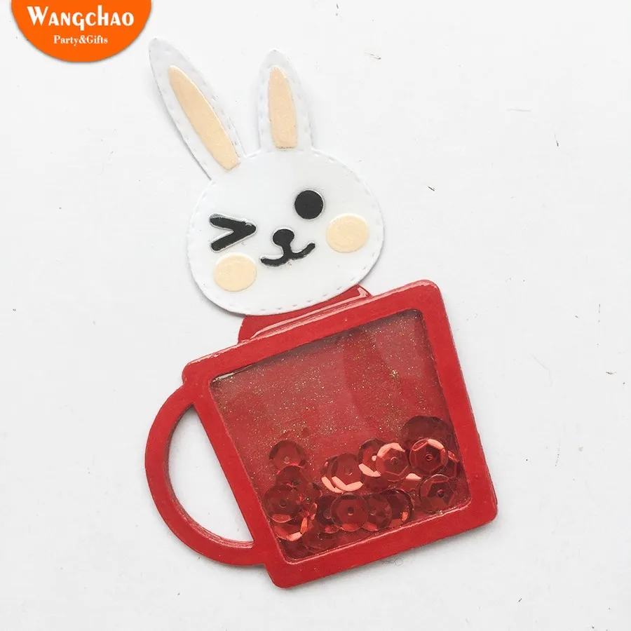 1 шт. кролик Счастливой Пасхи металлические режущие штампы Kawaii Кролик DIY Выгравированные штампы ремесло изготовление бумажных карточек Скрапбукинг тиснение штампы