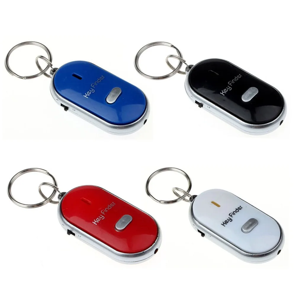 LED Light Torch Remote Sound Control Lost Key Finder Locator Keychain Beeps and flashes To Find Lost Keys whistle LED torch