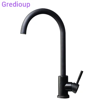 

Toneira Cozinha Stainless Steel Black Kitchen Faucet White Hot Cold Mixer Modern Kitchen Sink Taps Single Handle Kichen Faucets