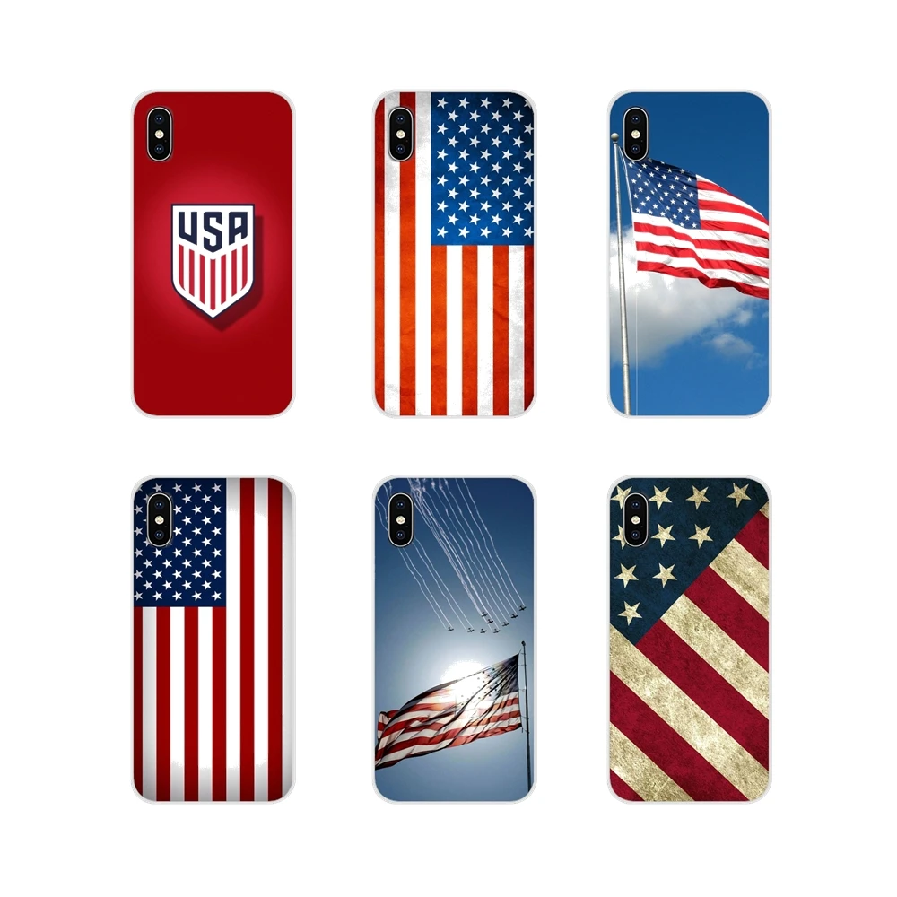 USA Flag For Huawei Y5 Y6 Y7 Y9 Prime Pro GR3 GR5 2017 2018 2019 Y3II Y5II Y6II Accessories Phone Shell Covers | Мобильные телефоны