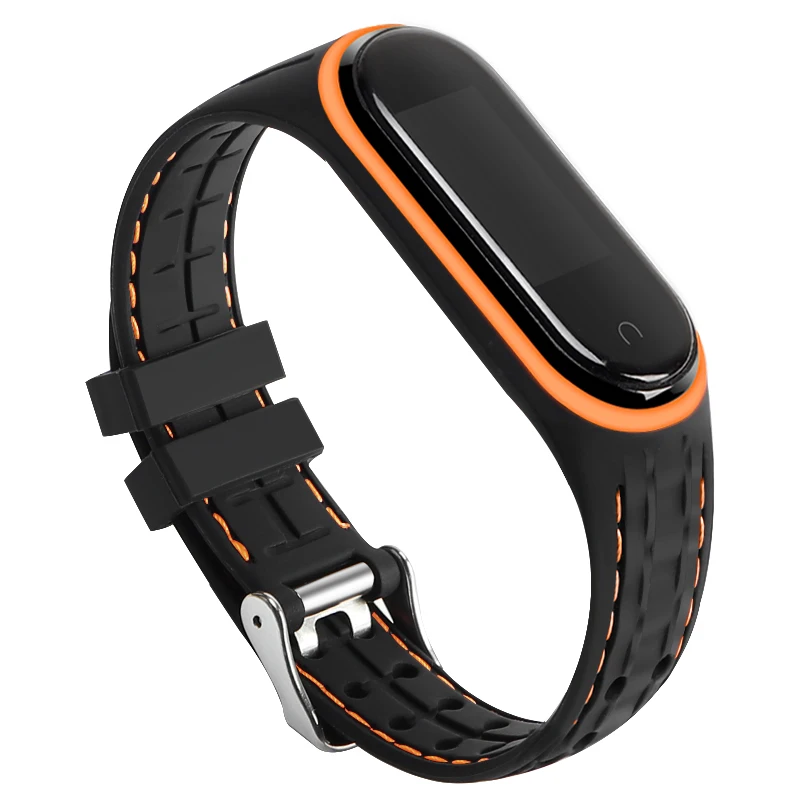 Для mi Band 4 3 ремешок силиконовый ремешок для Xiaomi mi Band 3 4 браслет mi band 3 4 NFC аксессуары Smart mi Band 4 Correa - Цвет ремешка: 7956