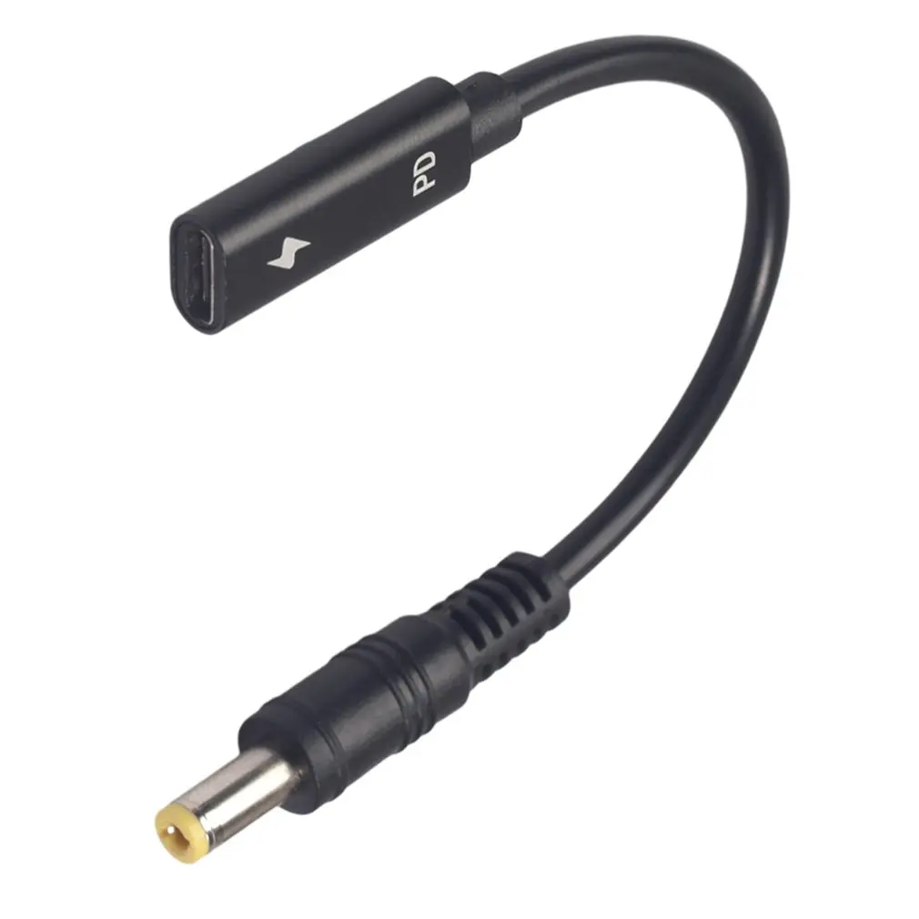 Type C Female to 5525 Male Power Adapter Cable with PD Chip For Laptop Charger 4