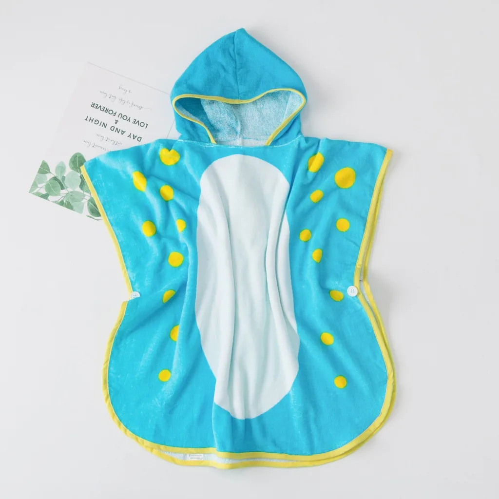 

Creative Dinosaur Modeling Bath Towel for Children Absorbent Quick Drying Baby Swimming Towel Infants Bath Cloak Hooded