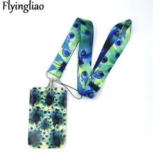 

Beautiful Elegant Peafowl Feather Lanyard for Phone Cool Neck Strap Lanyard for Camera Whistle ID Badge Cute webbings ribbons